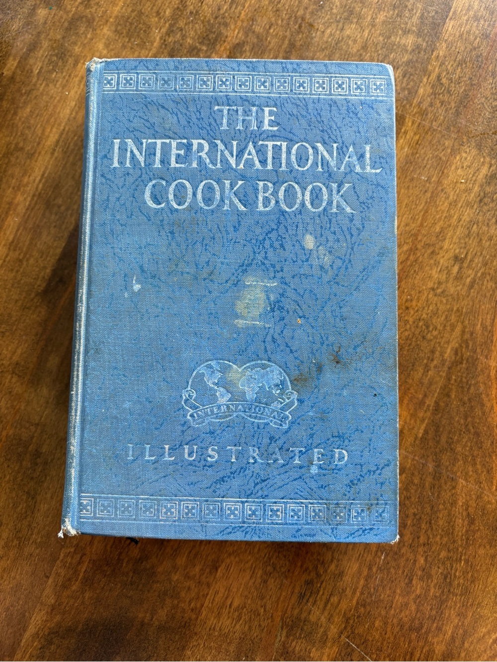 Vintage The International Cook Book - Blue Illustrated Hardcover 1929